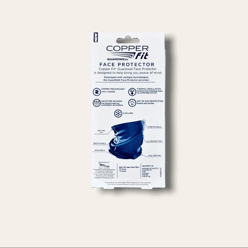 Copper Fit Guardwell Blue Face Protector Youth Mask. Set F 2!
